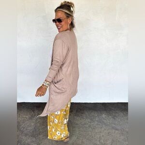 Blakeley Sierra Ribbed Cardigan in Mocha